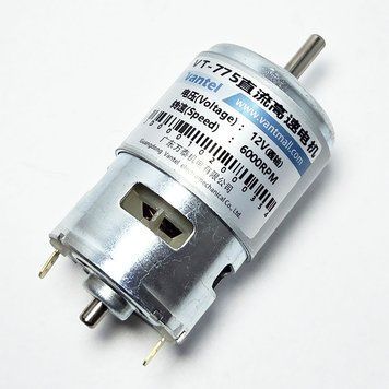 Мотор RS 775 6000rpm 12V вал круглый 12497 фото