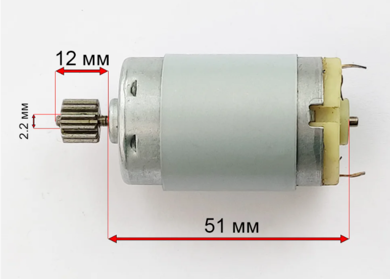 Мотор 12V 20000 оборотов 390 класса для детского электромобиля 10442 фото