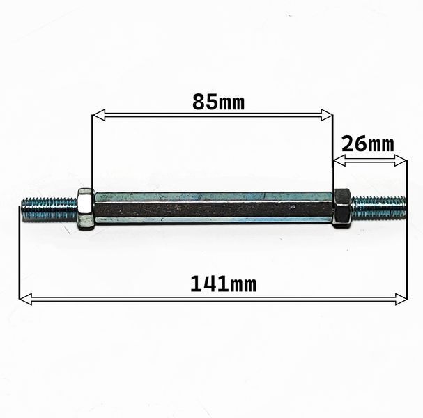 Комплект рульових тяг для дитячого квадроцикла 8мм 141/87mm 11710 фото