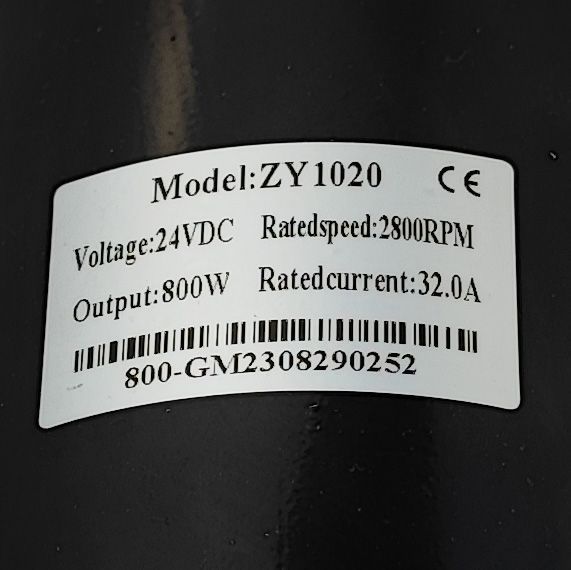 Электромотор ZY1020 24V 800W 32ah 2800rpm 11612 фото