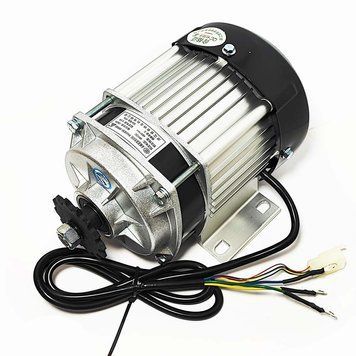Электромотор бесколлекторный BLDC 48V 350W редукторный 12166 фото