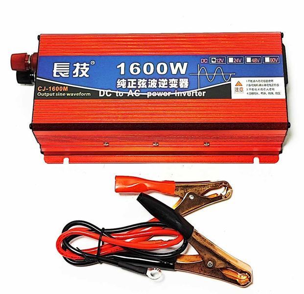 Інвертор 12 220 із чистою синусоїдою 1600W (800W) 10815 фото