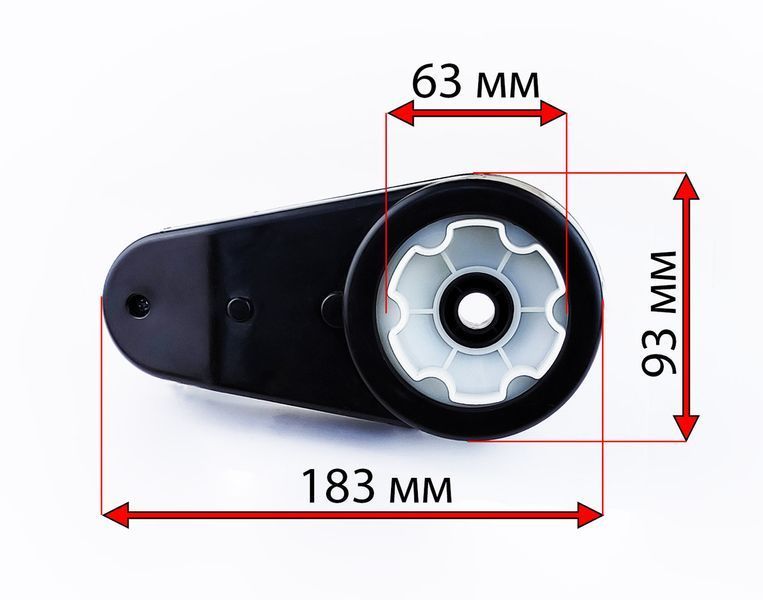 Редуктор дитячого електромобіля 550 24V 10000 rpm з мотором 16 вал 12425 фото