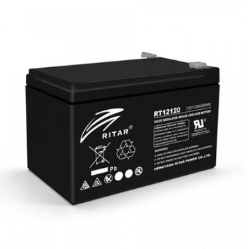 Акумулятор Ritar 12V 12Ah 6-fm-12 20HR 10928 фото
