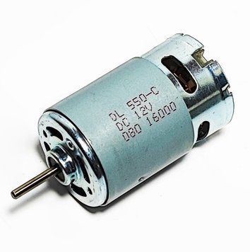Мотор RS550 12V 16000 оборотов для редуктора детского электромобиля 11635 фото