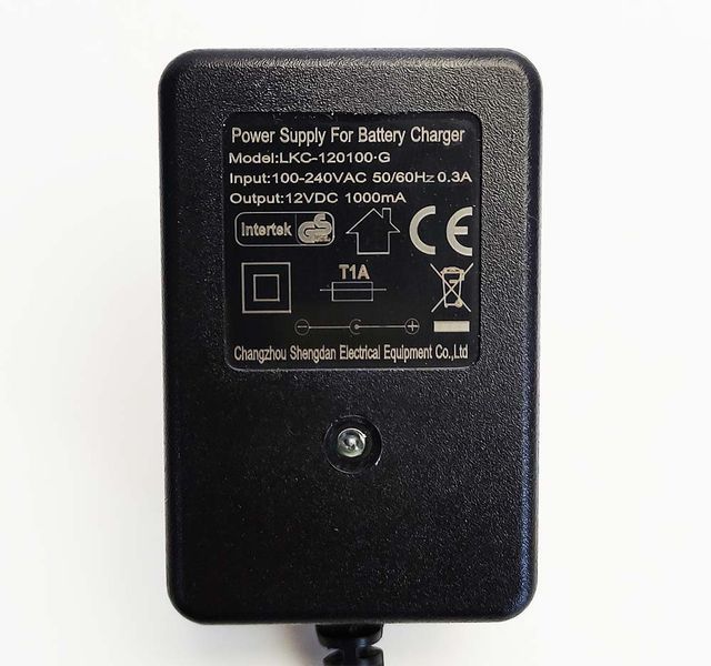 Зарядное устройство 12V 1000mAh для детского транспорта 10031 фото
