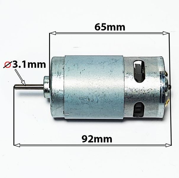 Електромотор дитячого електромобіля 570RS 12 V 35000 rpm 12439 фото