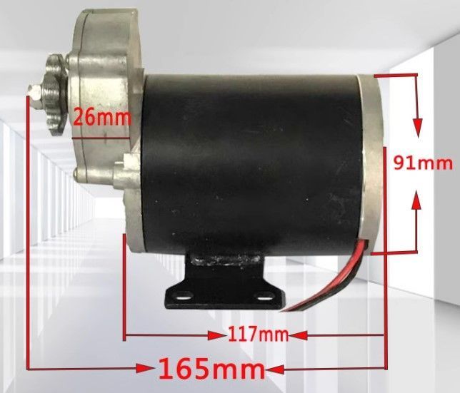 Электромотор редукторный 12V 500W 200rpm 428-9 11440 фото