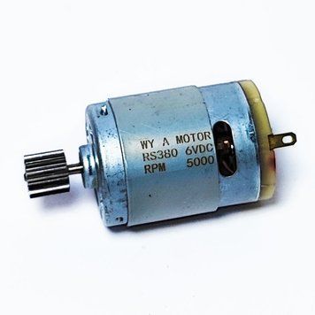 Двигун рульового редуктора дитячого електромобіля RS380 6V 5000 rpm 11143 фото