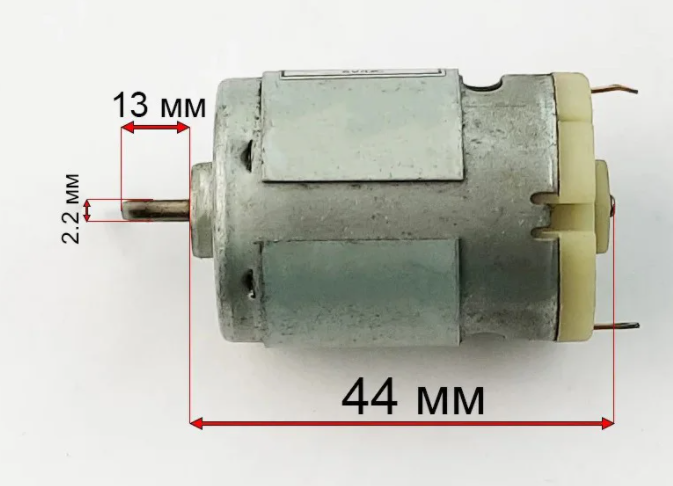 Мотор редуктора дитячого електромобіля Bambi 6V 380 класу 18000 RPM 10400 фото