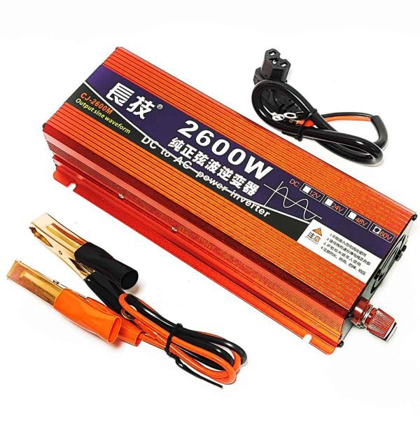 Инвертор 24 220 с чистой синусоидой 2600W(1300W)